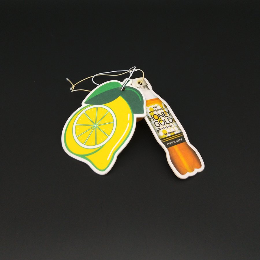 Custom Logo full printing new car scent hanging paper car air freshener