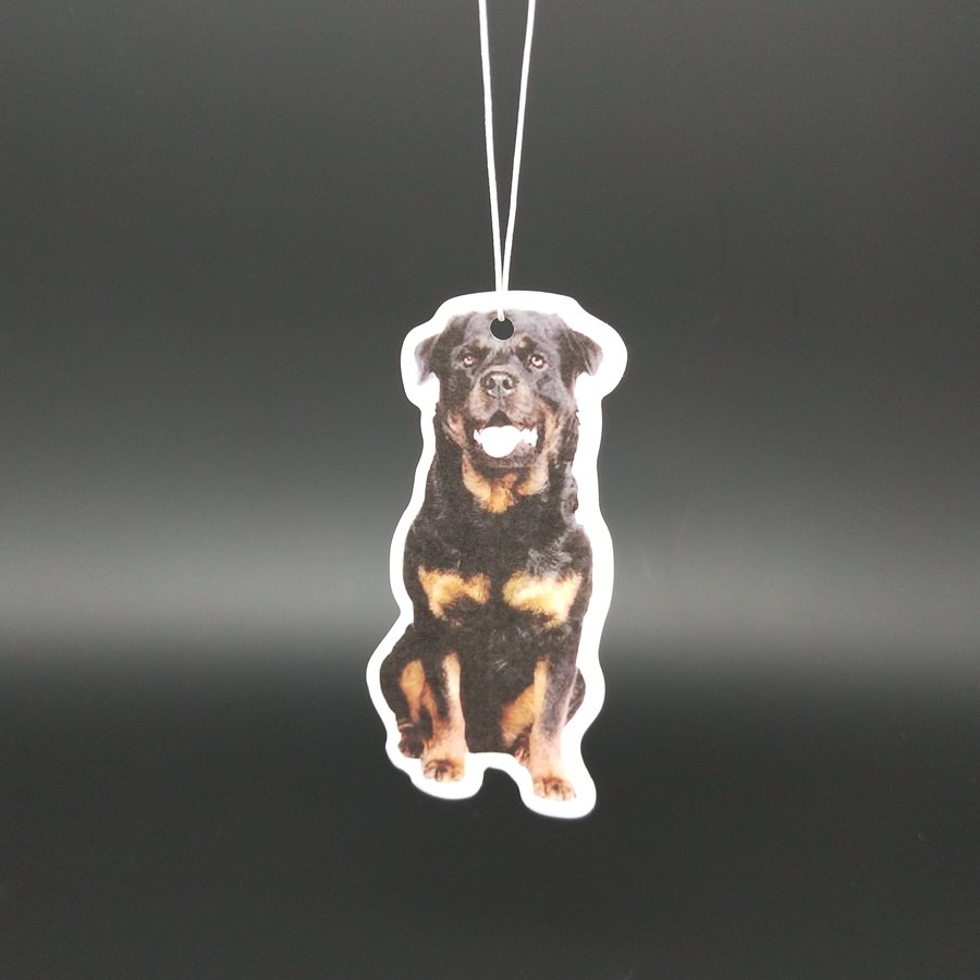 Custom Logo full printing new car scent hanging paper car air freshener