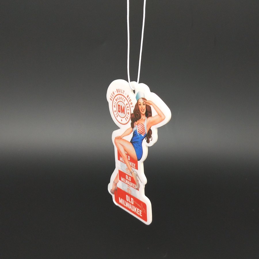 Custom Logo full printing new car scent hanging paper car air freshener