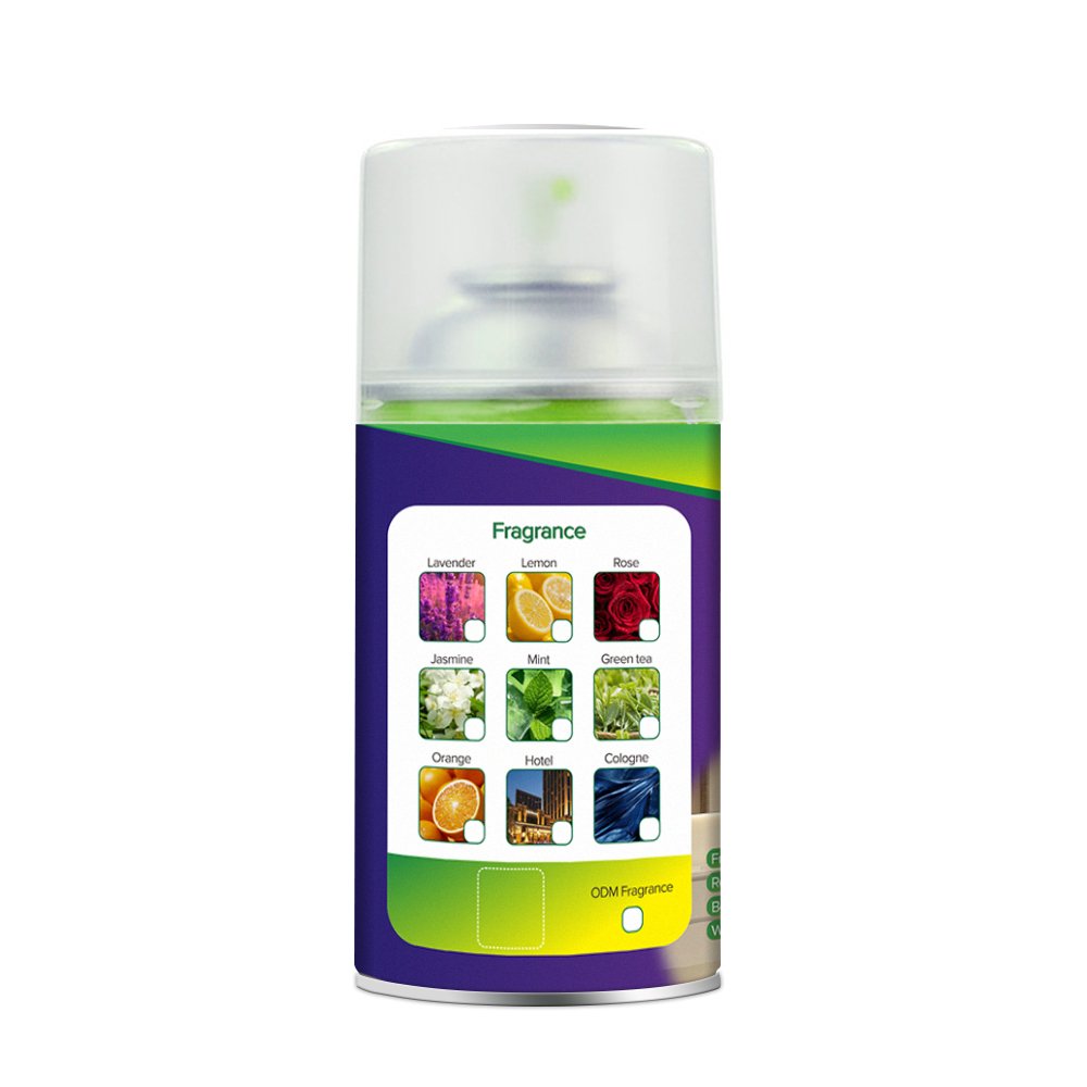 300ml Eco-friendly deodorant long lasting air freshener automatic spray refill for aerosol dispenser