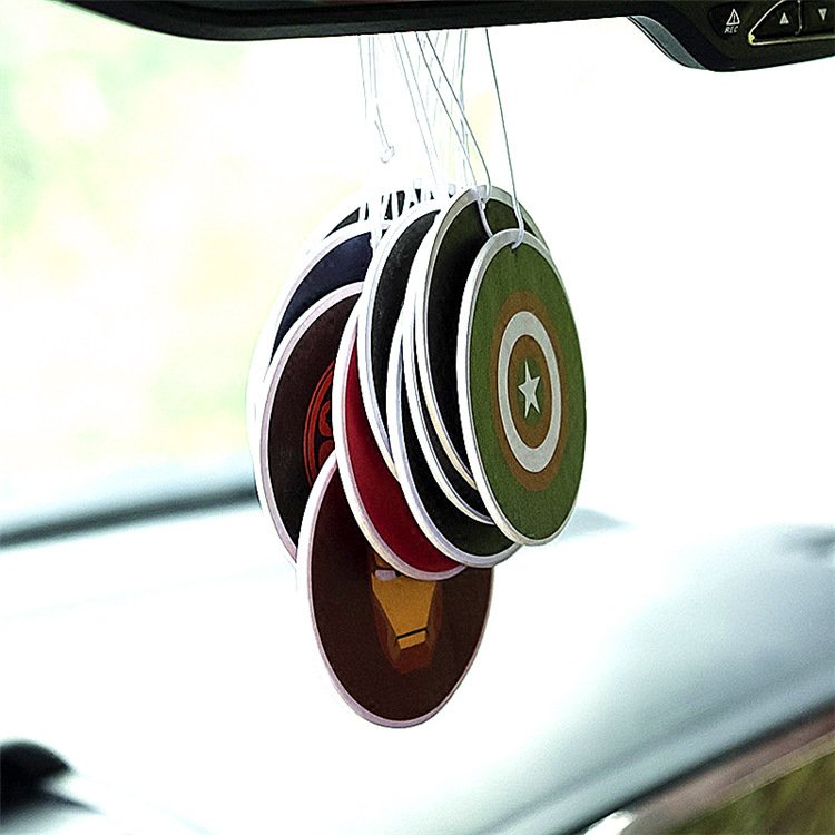 Custom LOGO hanging car paper air freshener Car fragrance scent Absorbent paper card board aroma scent for car
