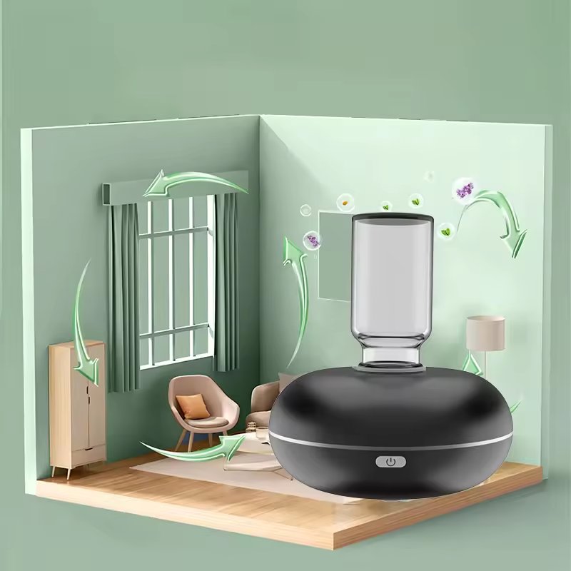 Inverted Automatic Induction Aroma Machine Rechargeable Scented Car Freshener Waterless Bubble Scent Diffuser with Essential Oil