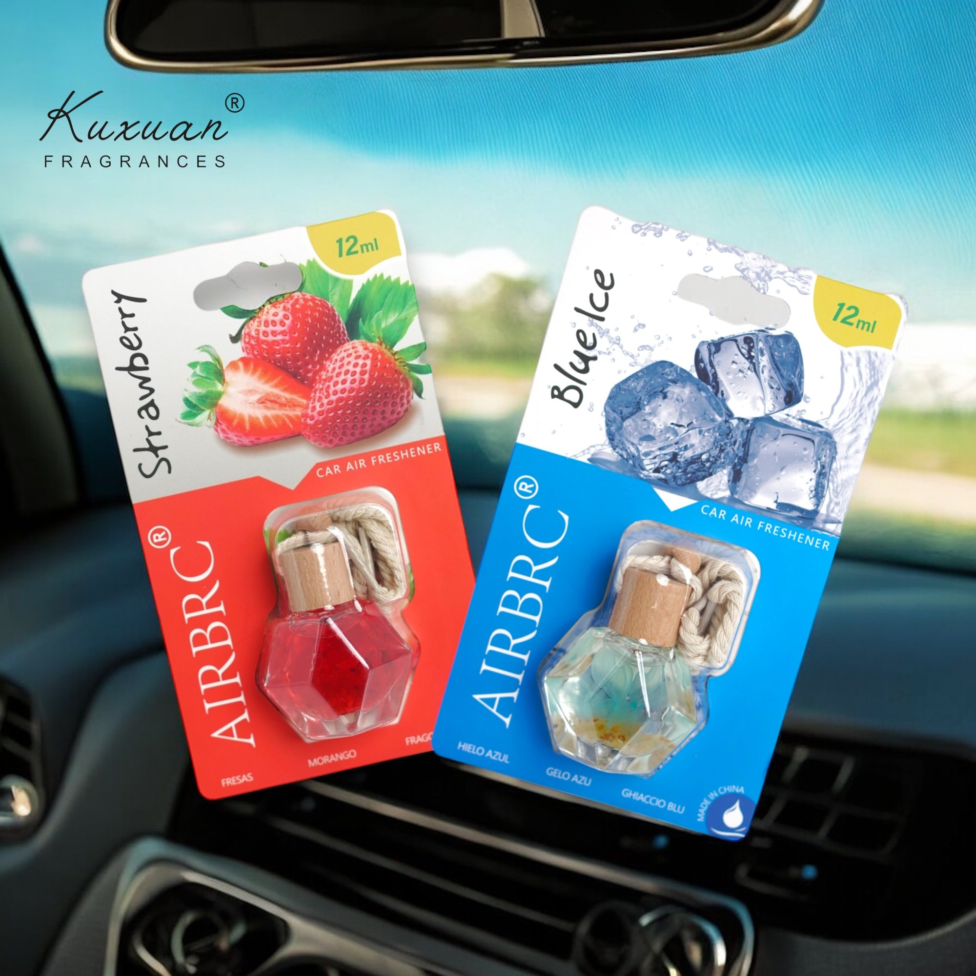 12ml New Flavour Car Air Freshener Gift With Hanger Rope For Car Dry Flower