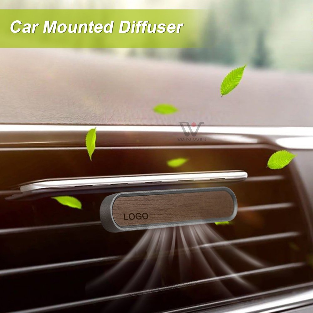 Wholesale Handmade Car Aromatherapy New Fashion Wooden Car Air Freshener Diffuser Conditioner Vent Clips Scent
