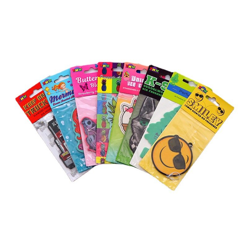 Modern Magic Tree Car Air Freshener Hanging Paper with Little Trees Apple Rose Lavender Ocean Fragrances