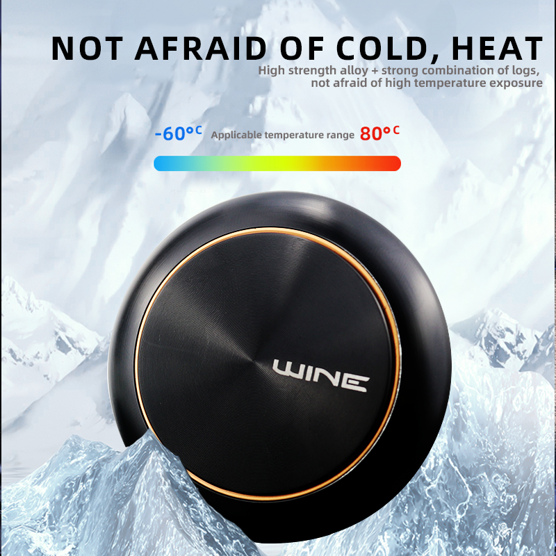 Light luxury alloy Wooden bead deodorant fragrance safe health car air freshener aromatherapy car perfume