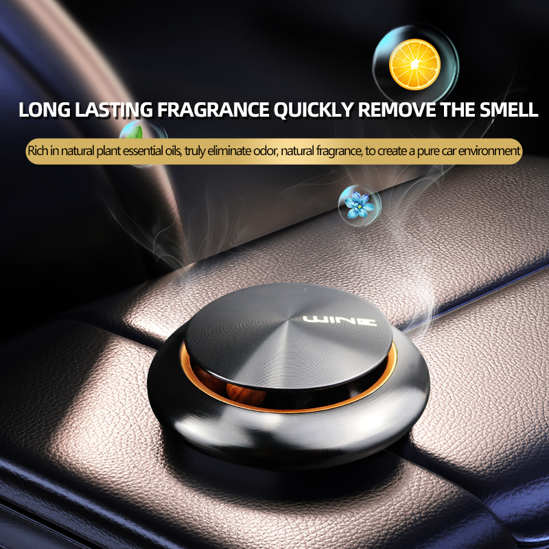 Light luxury alloy Wooden bead deodorant fragrance safe health car air freshener aromatherapy car perfume