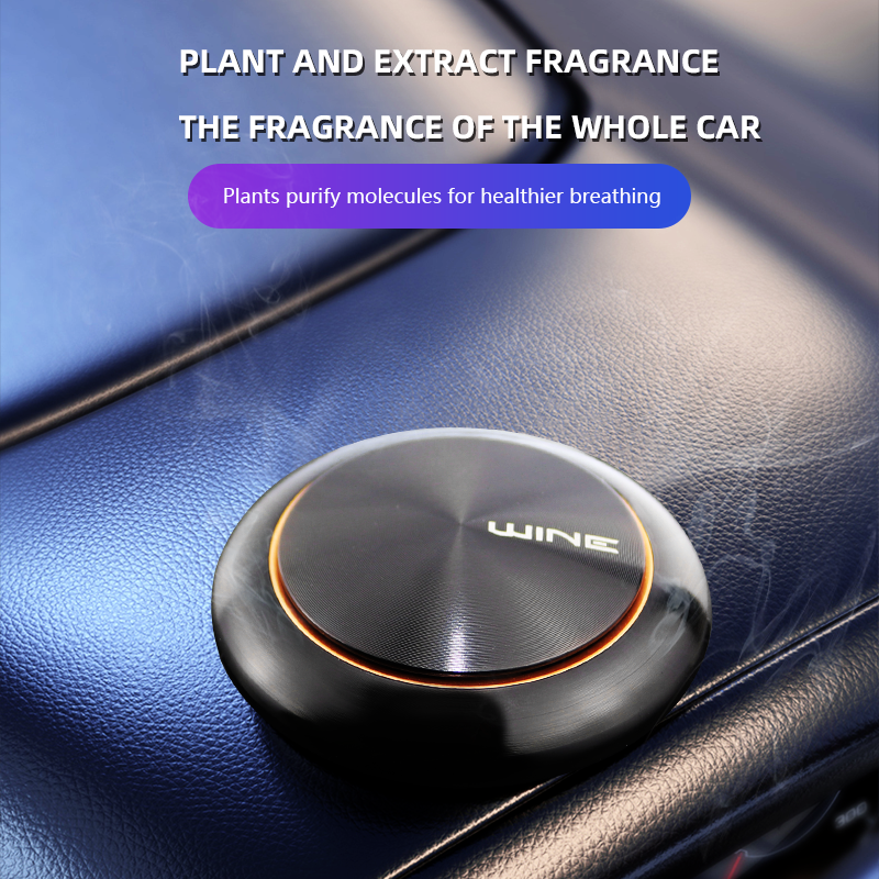 Light luxury alloy Wooden bead deodorant fragrance safe health car air freshener aromatherapy car perfume