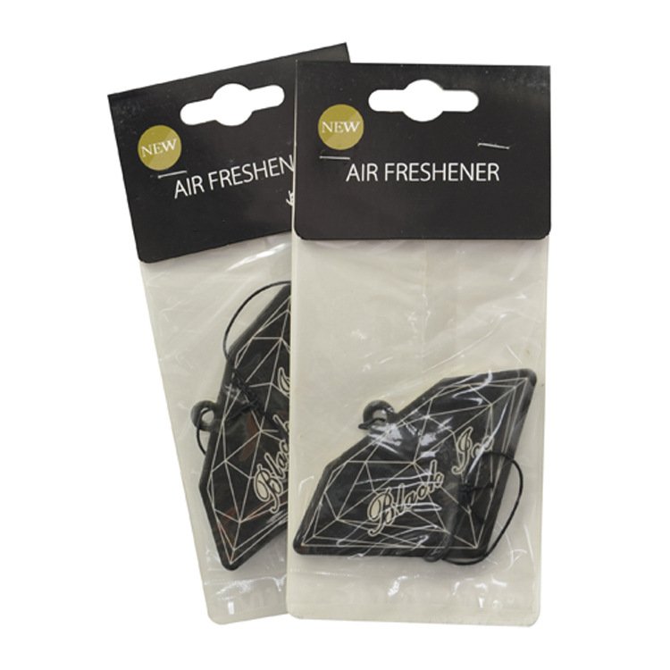 Car accessories fresh perfume custom design paper car air freshener with long card