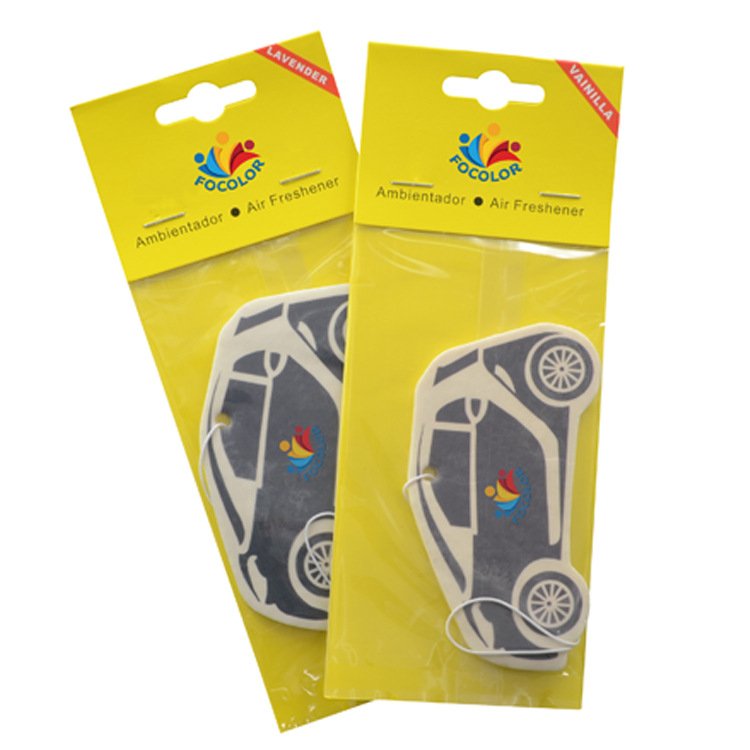 Car accessories fresh perfume custom design paper car air freshener with long card