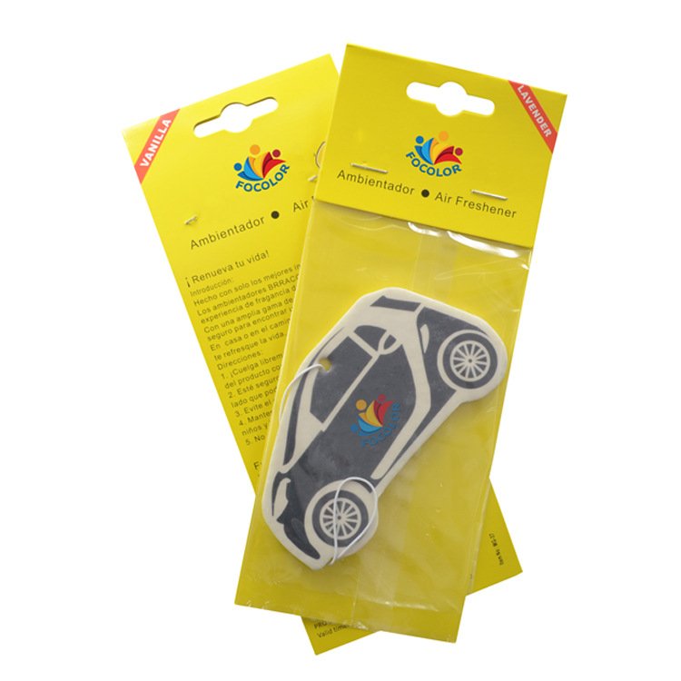 Car accessories fresh perfume custom design paper car air freshener with long card