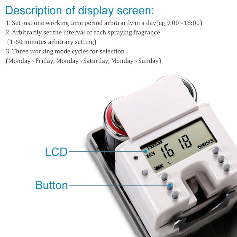 wall-mounted Aerosol dispenser battery car portable air freshener dispenser spray air freshener dispenser 320ml public place