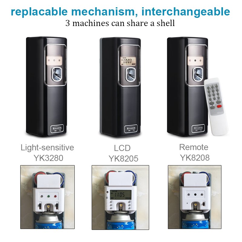 wall-mounted Aerosol dispenser battery car portable air freshener dispenser spray air freshener dispenser 320ml public place