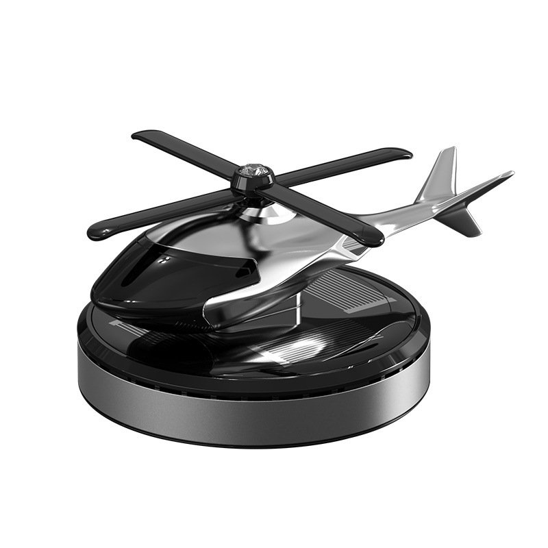 Warhawk Helicopter Aromatherapy Car Perfume Fragrance Airplane Aircraft Solar Power Energy Dashboard Liquid Car Freshener