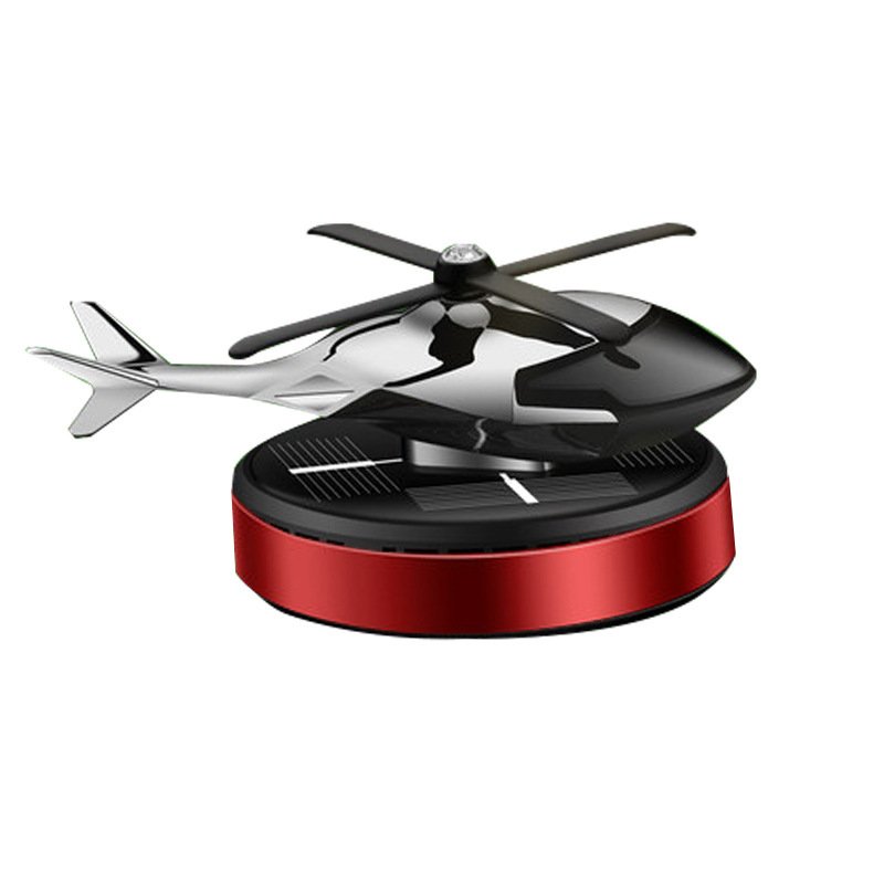 Warhawk Helicopter Aromatherapy Car Perfume Fragrance Airplane Aircraft Solar Power Energy Dashboard Liquid Car Freshener