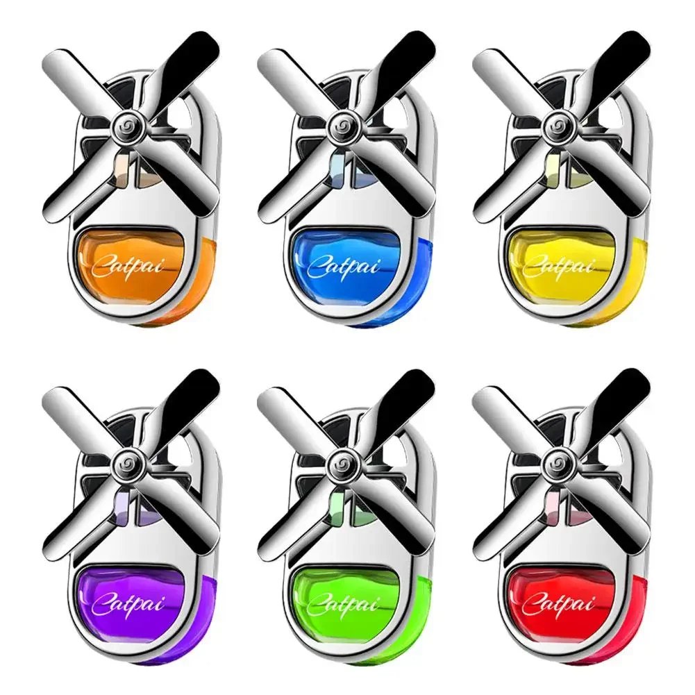 Air outlet rotating fragrance spot four leaf windmill car perfume car decoration car fragrance