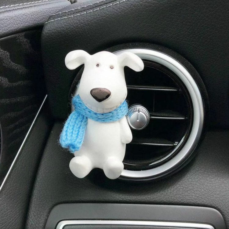 Ceramic Bear Shaped Home Decoration Scented Porcelain Car Vent Clip Perfume Essential Oil Aroma Fragrance Air Freshener