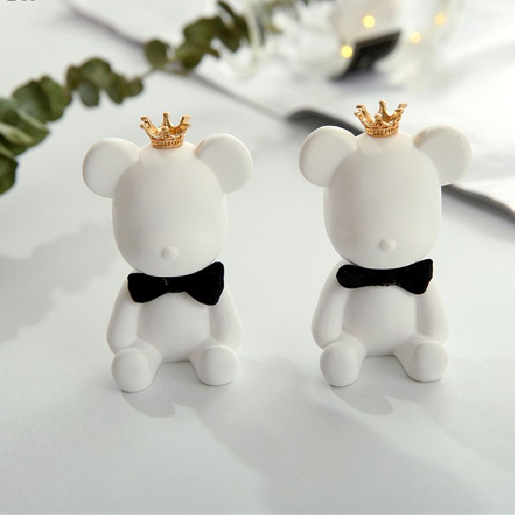 Ceramic Bear Shaped Home Decoration Scented Porcelain Car Vent Clip Perfume Essential Oil Aroma Fragrance Air Freshener