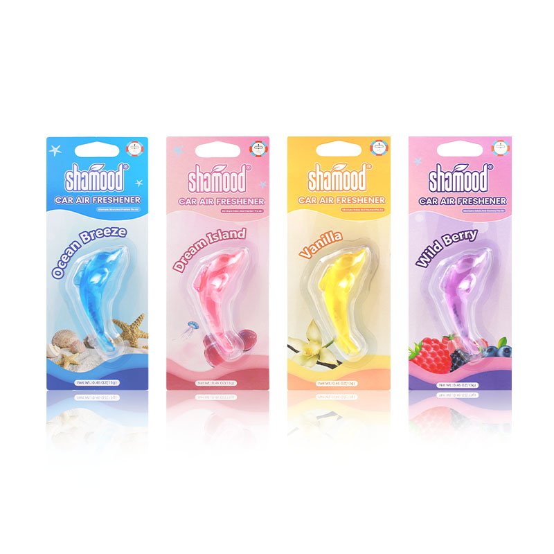 Dolphin Shape Car Air Freshener Hanging Scented Long Lasting Perfume Manufactory OEM LOGO