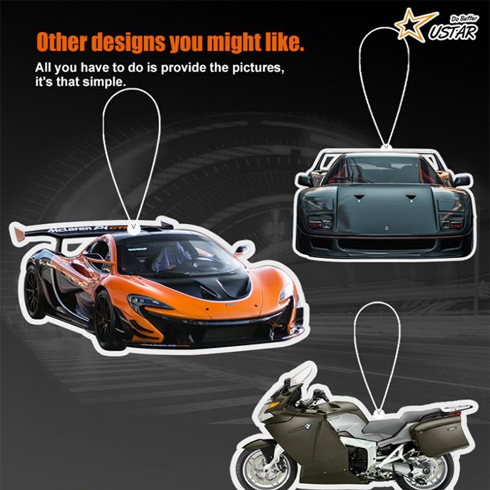 Factory Direct Price Cheap Wholesale Custom Logo Car Air Hanging Freshener Long Lasting Paper Car Air Freshener