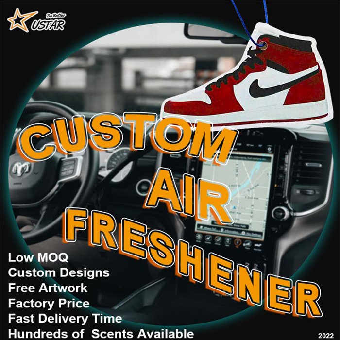 Factory Direct Price Cheap Wholesale Custom Logo Car Air Hanging Freshener Long Lasting Paper Car Air Freshener