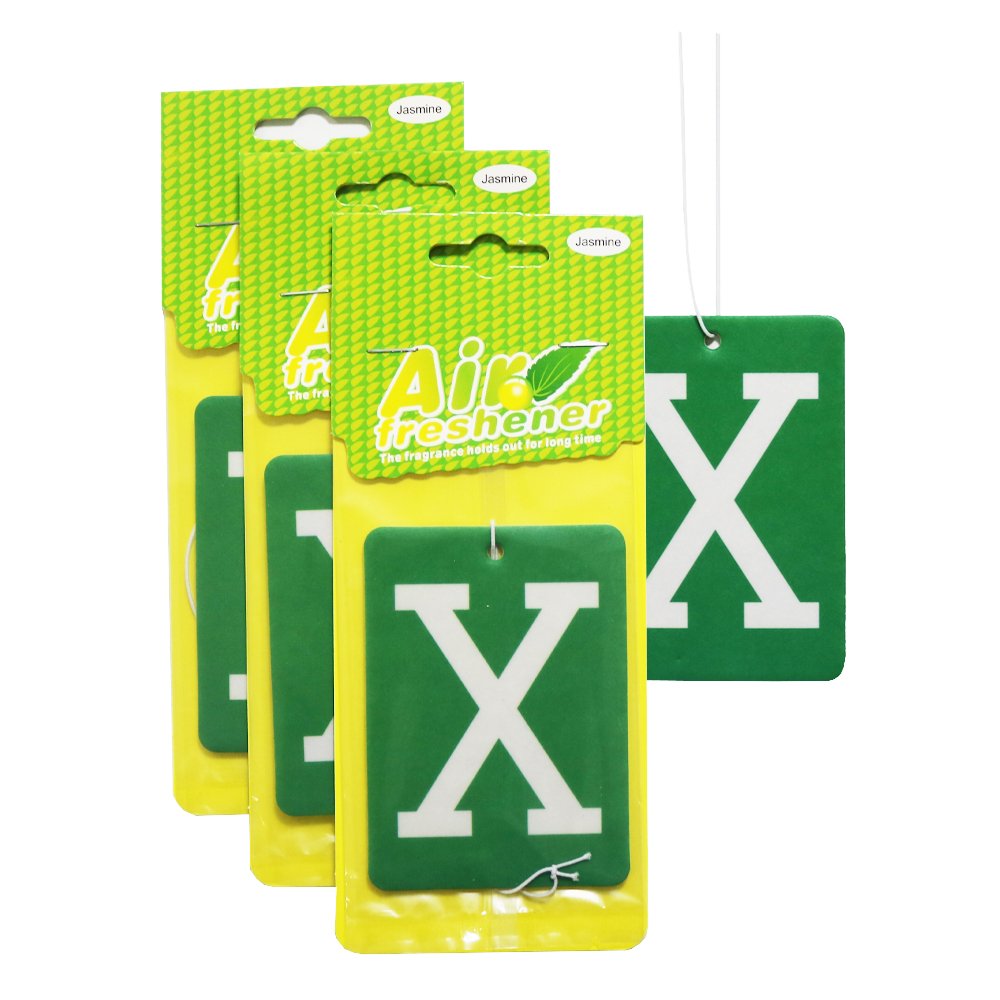 Long Lasting Hanging Car Interior Air Freshener X Custom Design Fragrance Absorbent Paper Car Air Freshener