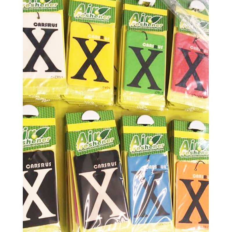 Long Lasting Hanging Car Interior Air Freshener X Custom Design Fragrance Absorbent Paper Car Air Freshener