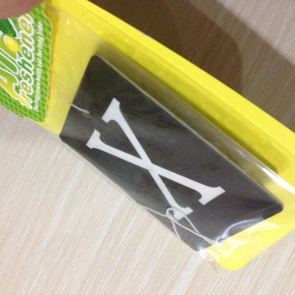 Long Lasting Hanging Car Interior Air Freshener X Custom Design Fragrance Absorbent Paper Car Air Freshener