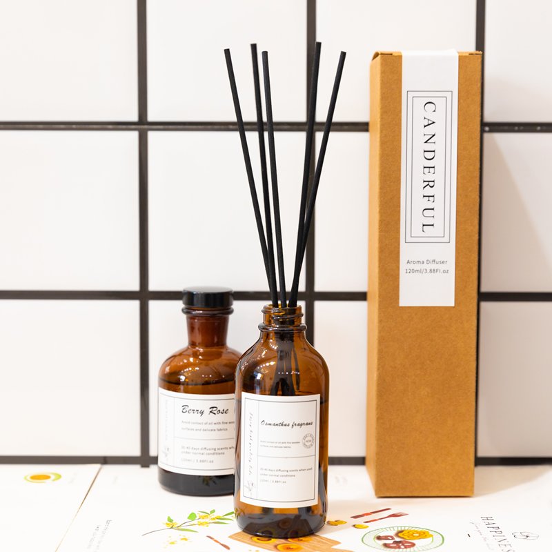 Private Label Scent Diffuser Custom Home Fragrance Diffuser glass bottle stick essential oil scented reed diffuser