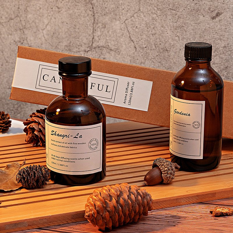 Private Label Scent Diffuser Custom Home Fragrance Diffuser glass bottle stick essential oil scented reed diffuser