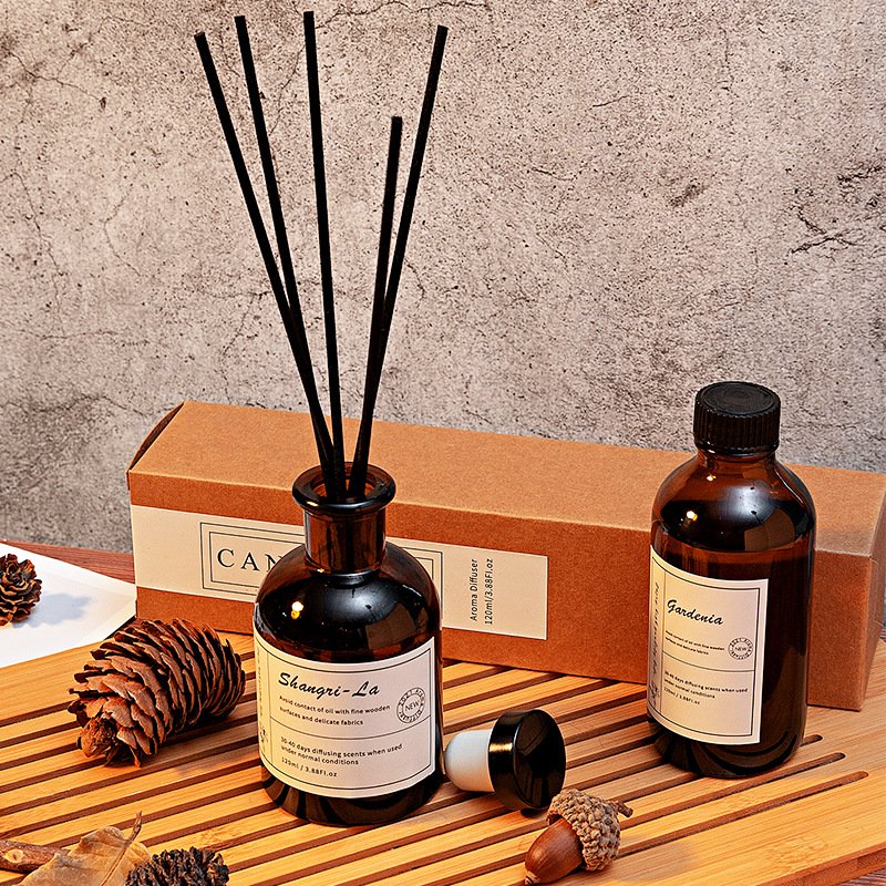 Private Label Scent Diffuser Custom Home Fragrance Diffuser glass bottle stick essential oil scented reed diffuser
