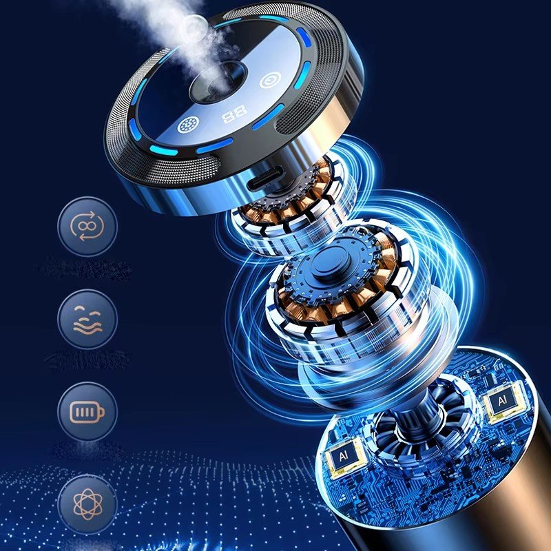 RTS innovative product ideas 2024 air aroma luxury perfume freshener wireless motion essential smart car mist diffuser with box