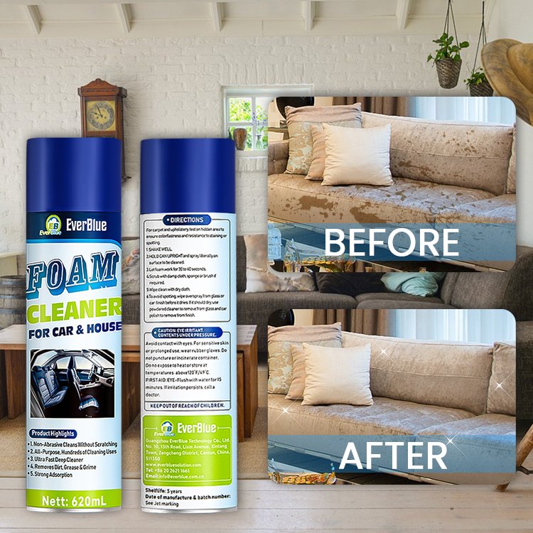 Car Cleaning Spray Car And House Multi-Purpose Foam air freshener 620ml