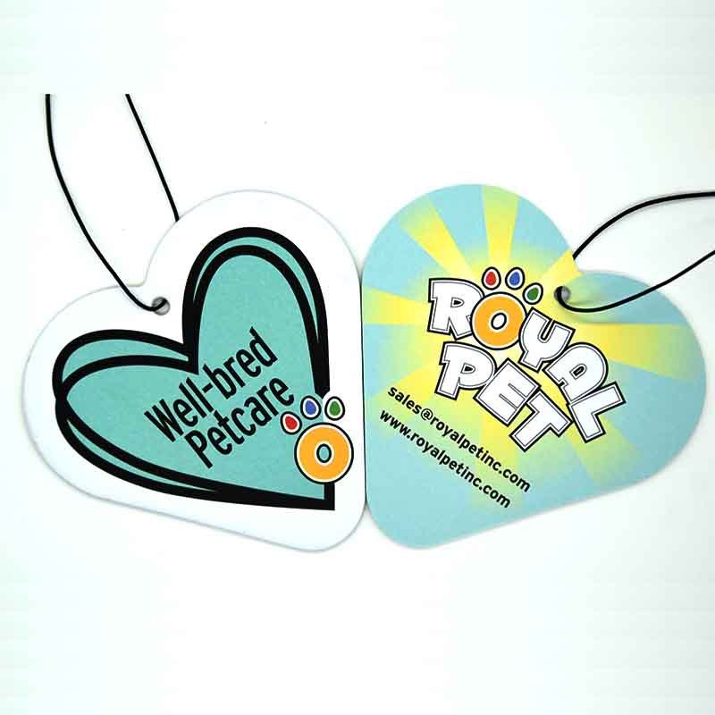 Custom Car Air Freshener Diffuser Car Air Freshener Cotton Paper Customized Shape and Scents Hanging Air Freshener Tablets