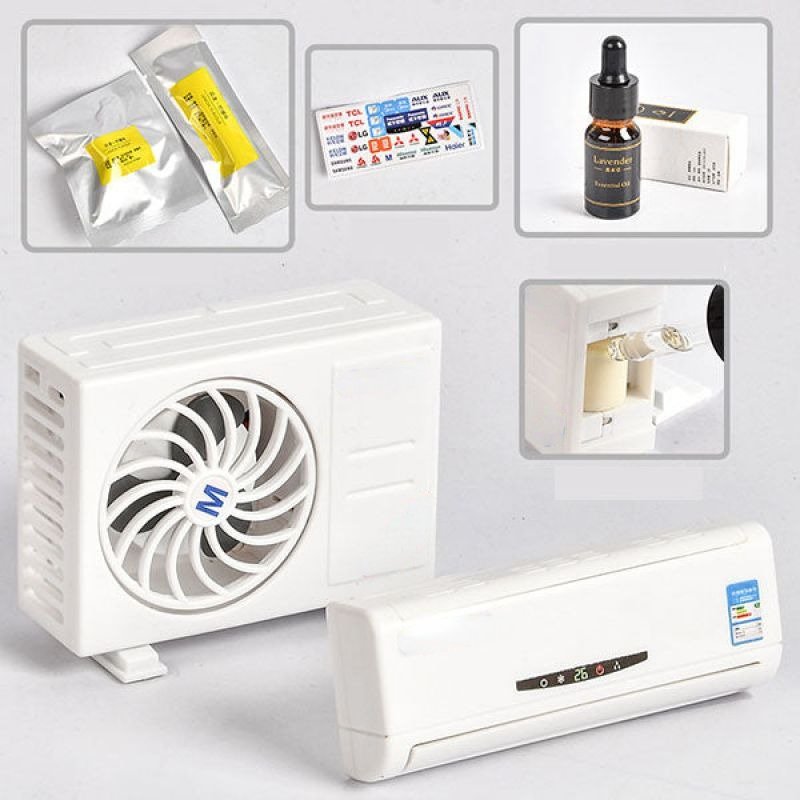 New Design Air Conditioner Shape Solar All Scents Refresh Car Air Fragrance Luxury Car Air Freshener Custom Logo