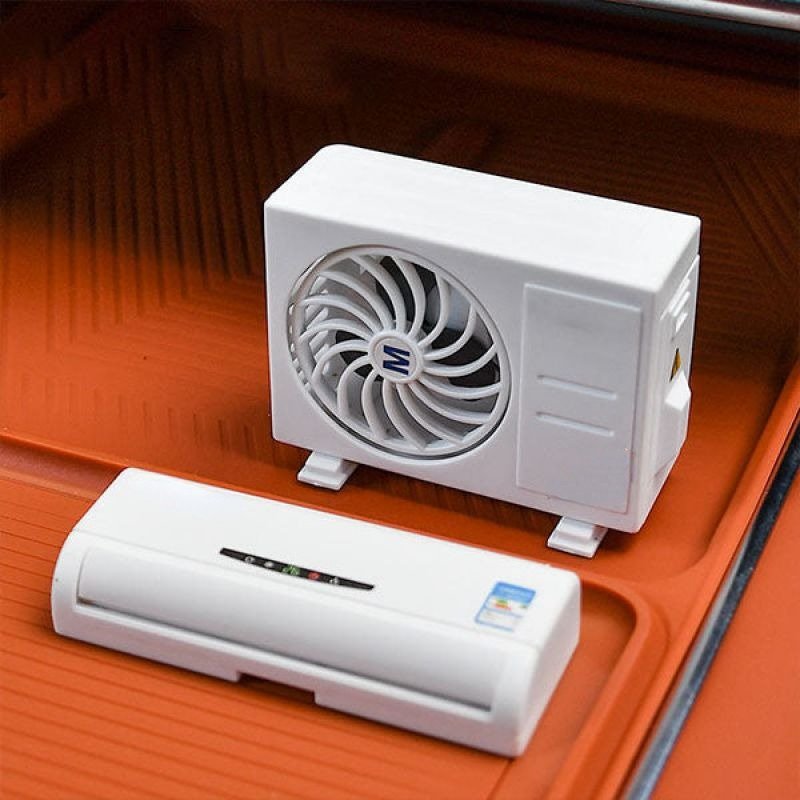 New Design Air Conditioner Shape Solar All Scents Refresh Car Air Fragrance Luxury Car Air Freshener Custom Logo