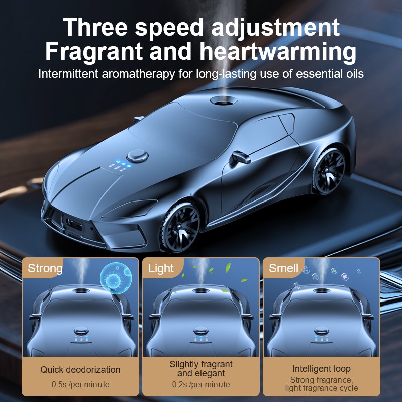 Wholesale Factory Luxury Propeller Helicopter Car Design Car Perfume Solar Perfume Diffuser Solar Rotating Car Freshener