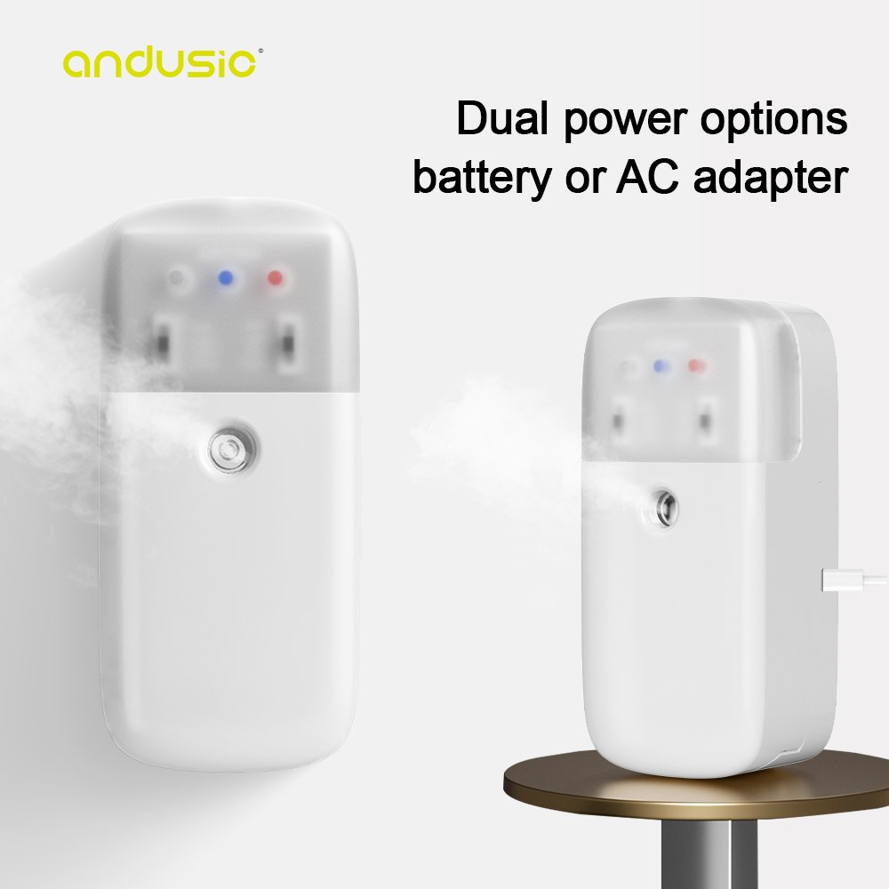 No Water Fragrant Oil 168ml Battery Operated Aroma Diffuser Home Air Freshener & Hotel Use US Plug 1-Year Warranty