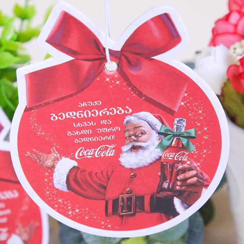 Custom promotion gifts custom decorative auto paper car freshener hanger car air freshener for different shapes and scents