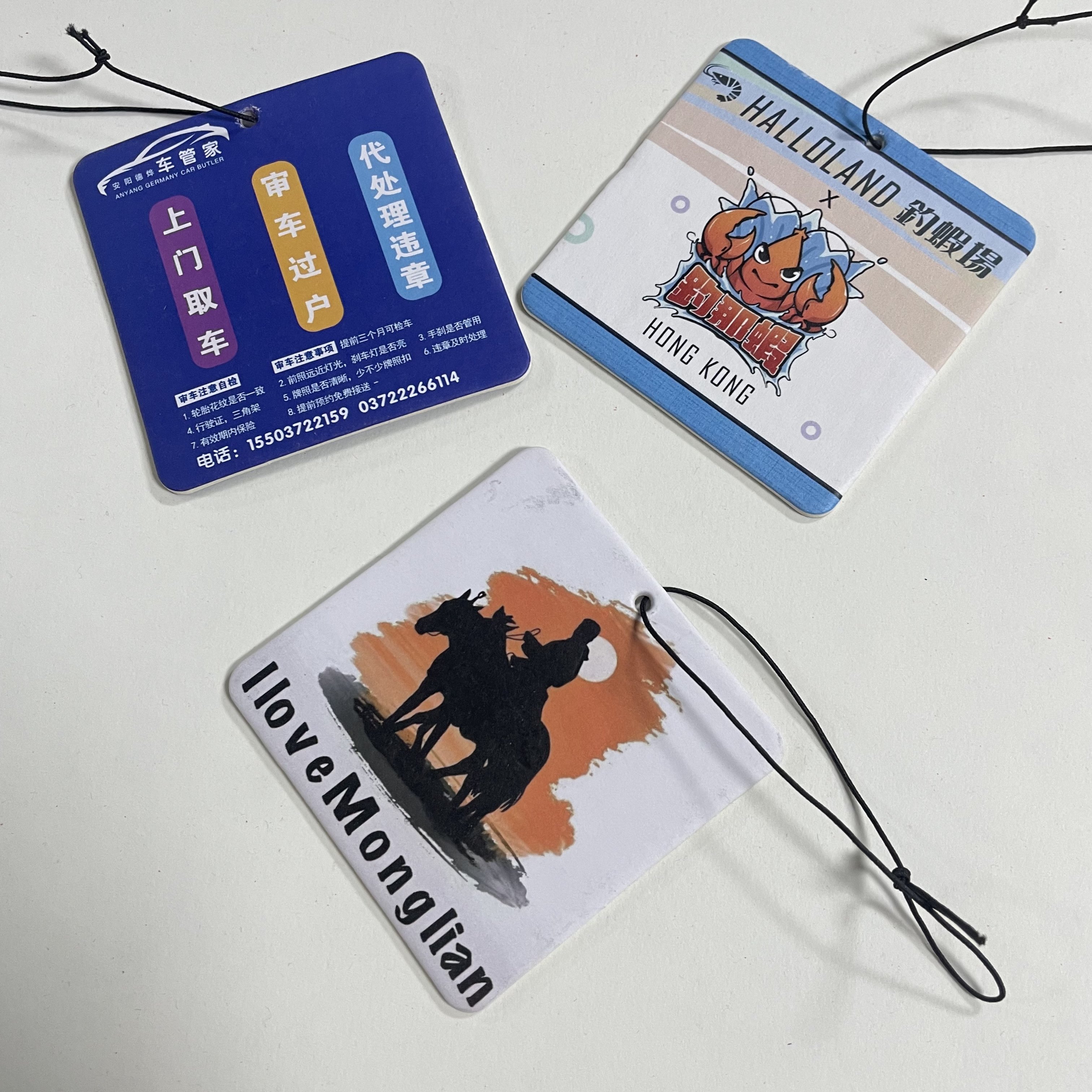 "Customized Car Paper Air Freshener with Fun Design for In-Car Use"