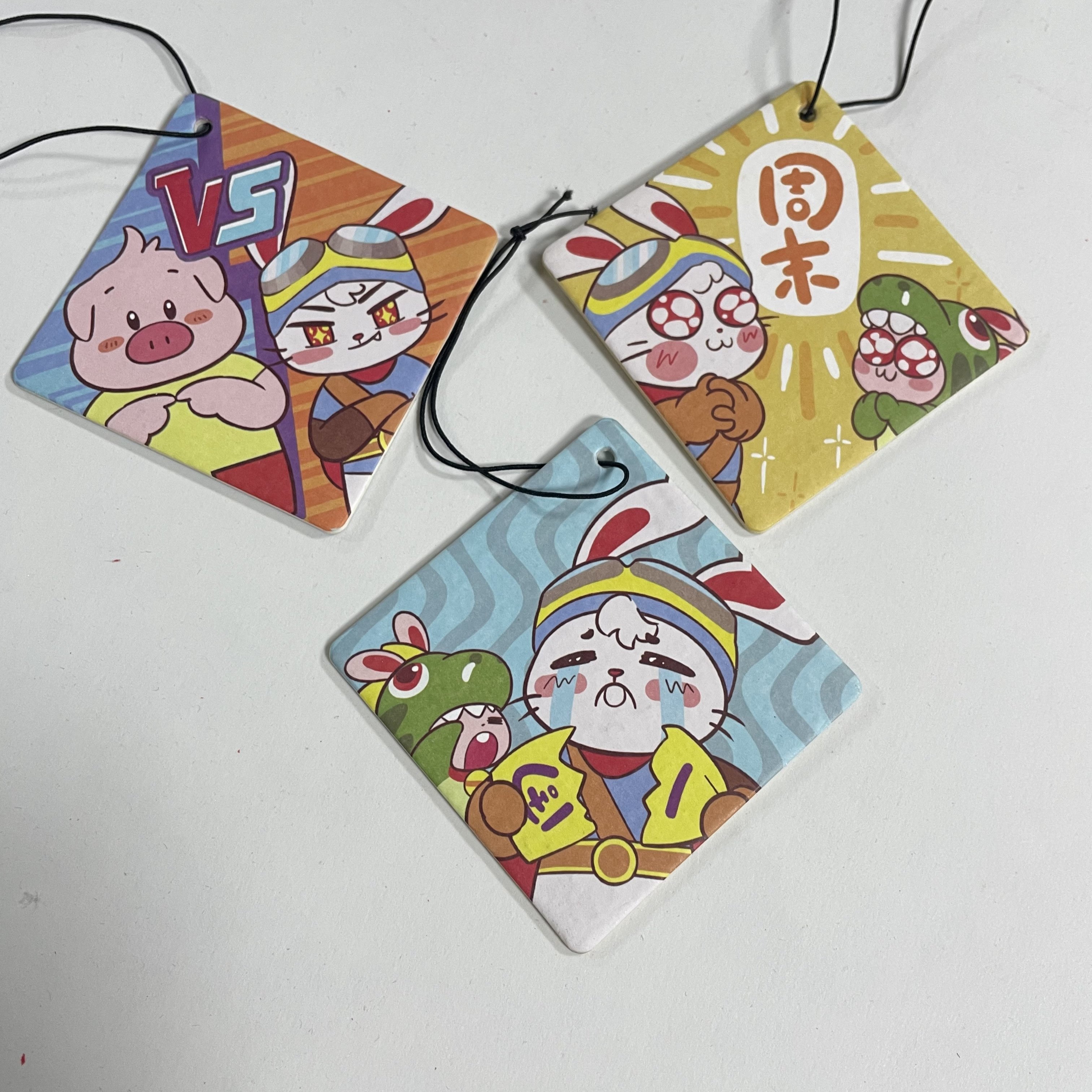 "Customized Car Paper Air Freshener with Fun Design for In-Car Use"