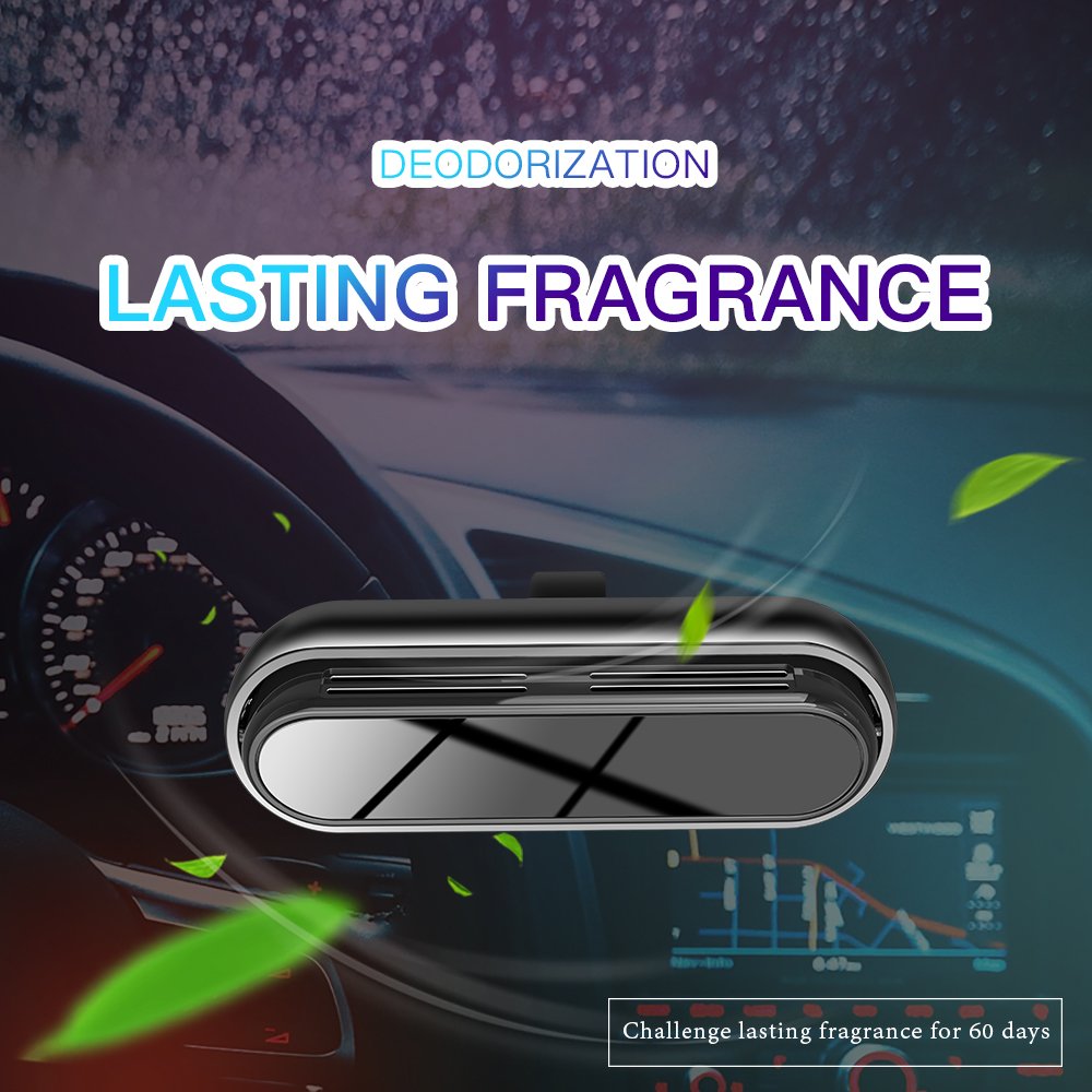 Hot Sale Aluminum Alloy Aroma Diffuser Mini Luxury Car Accessories Air Fresheners Custom Car Air Freshener