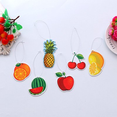Cheap wholesale paper car perfume make your own logo air freshener with long card