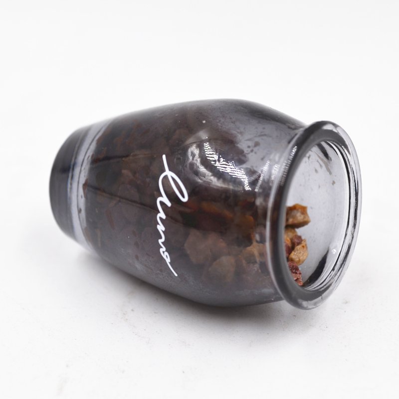 Wholesale luxury car fragrance vent aroma air freshener glass bottle with natural zeolite aromatherapy stone