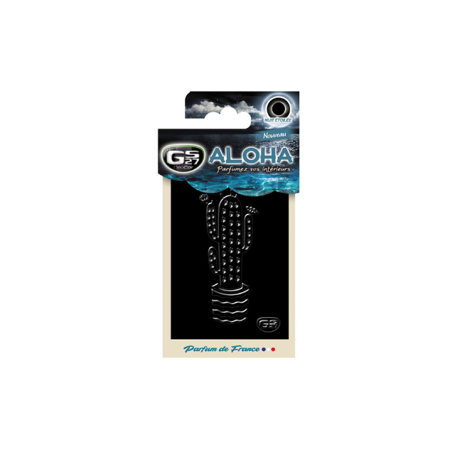 GS27 Premium Clip-On Car Perfume Vent Modern Solid Air Freshener DEOCAR ALOHA STARRY NIGHT French Fragrance Home Use Plastic