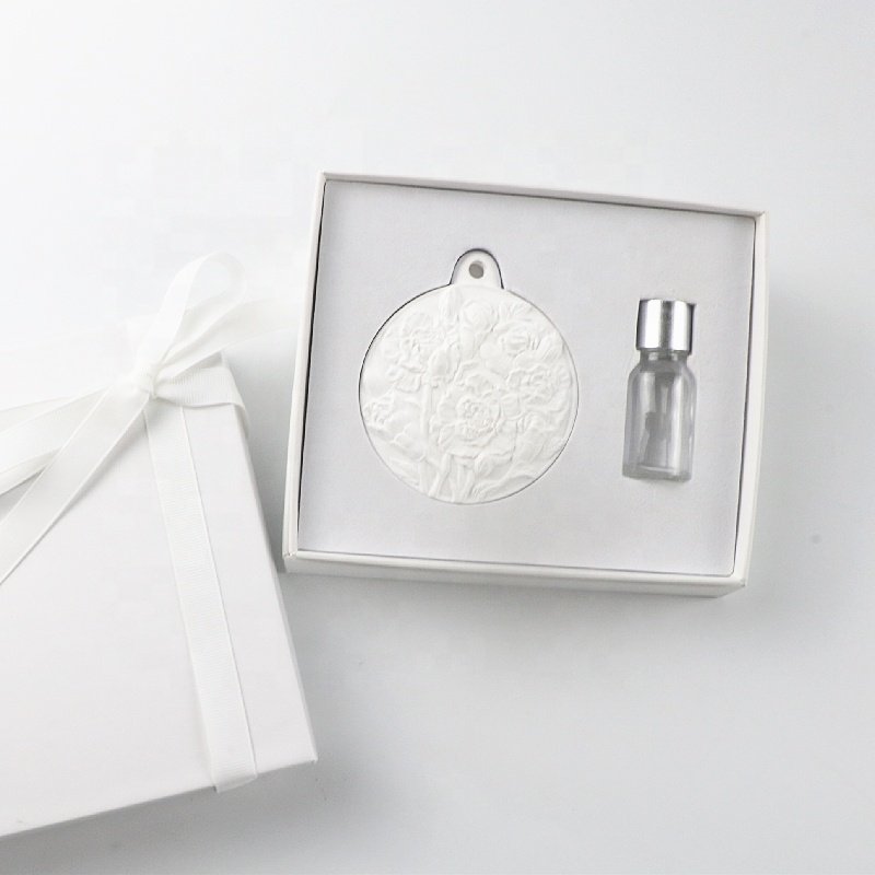 Wardrobe Car Air Freshener Aromatherapy Decoration Pendant Handmade Scented Ceramic Stone Fragrance Aroma Porcelain Oil Diffuser
