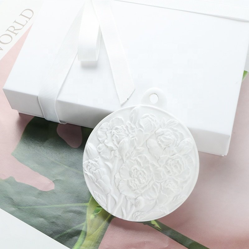 Wardrobe Car Air Freshener Aromatherapy Decoration Pendant Handmade Scented Ceramic Stone Fragrance Aroma Porcelain Oil Diffuser