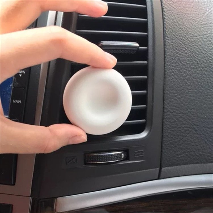 Automotive Parts Round Gypsum Scented Clay Stone Mini Car Plug-in Essential Oil Diffuser