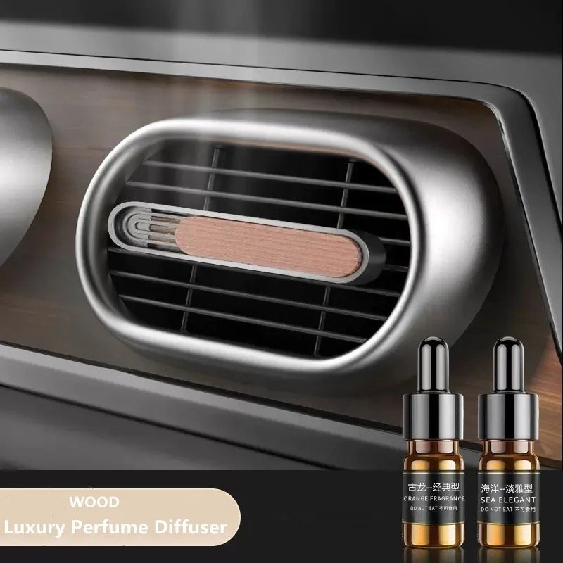 Wooden mini car aromatherapy car perfume ornaments car supplies