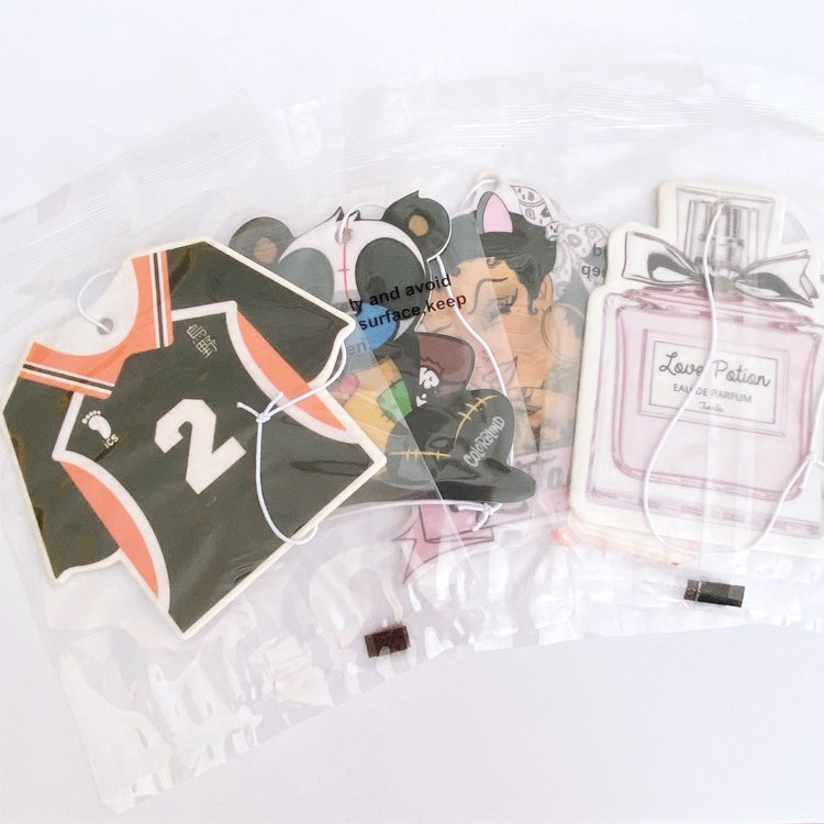 Cheap wholesale paper car perfume make your own logo air freshener for custom